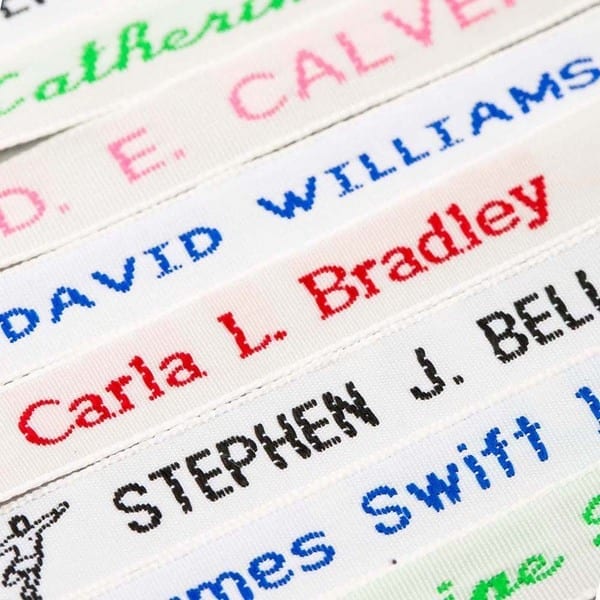 Sew on Name Tags - 8mm deep