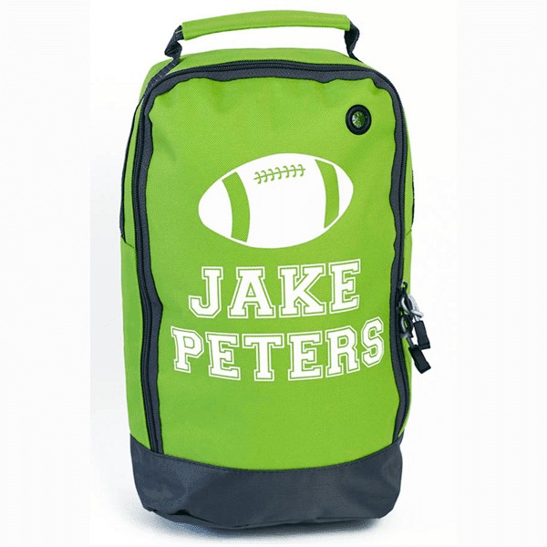 Purple Print House Boys Custom Name Football Rugby Bootbag School PE Kit Bag Sports Outdoor Sports Gift Idea For Him 