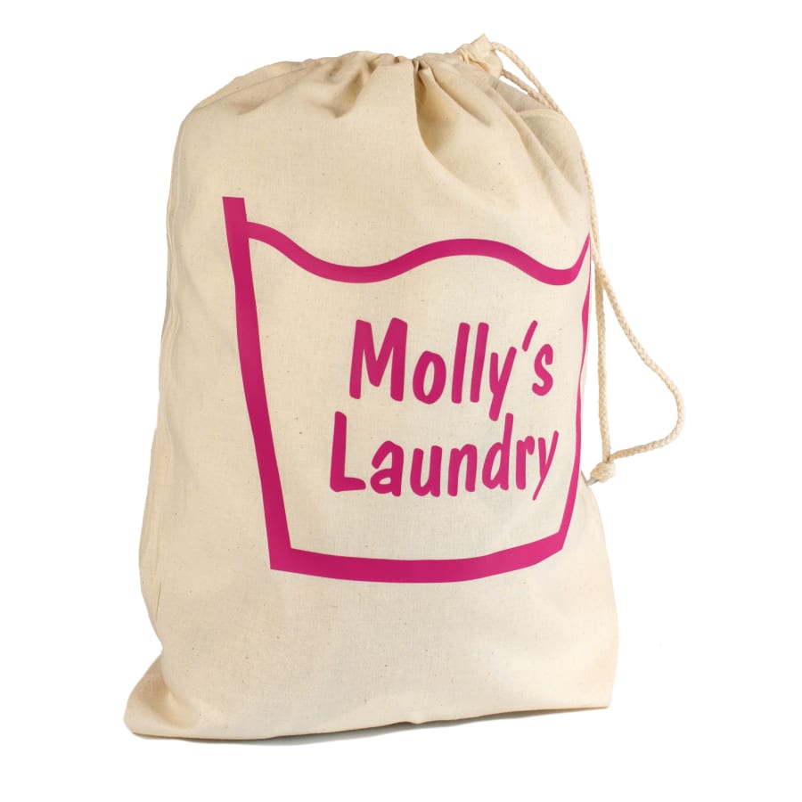 Personalised XL Drawstring Laundry Bag Sack Dirty Washing Kids Bedroom His Hers 