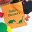 personalised dinosaur toy bag